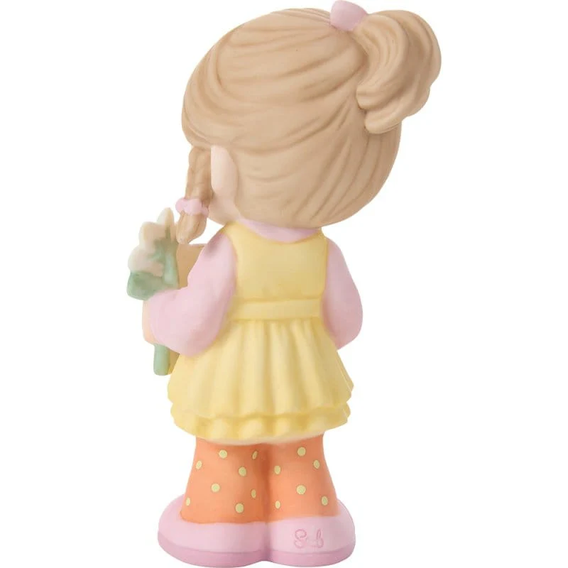 Precious Moments Grandma Girl With Sign & Flower Figurine - Image 4