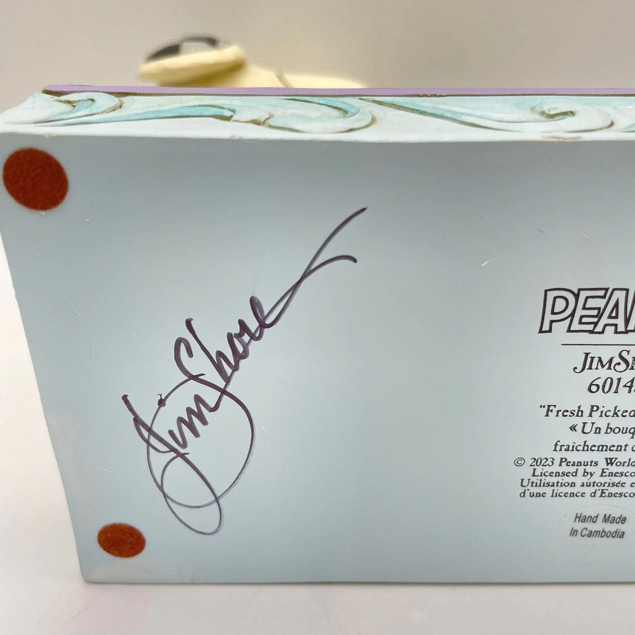 Snoopy and Woodstock Picking Flowers Figurine Signed By Jim Shore 6014344 - Image 3