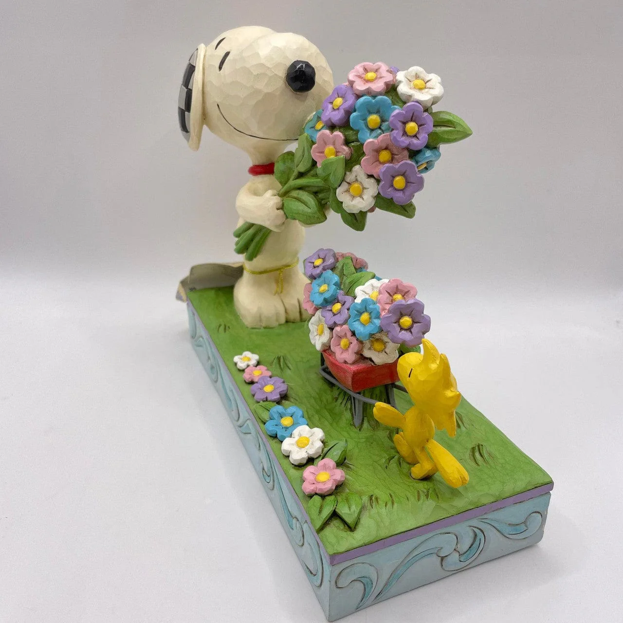Snoopy and Woodstock Picking Flowers Figurine Signed By Jim Shore 6014344 - Image 4