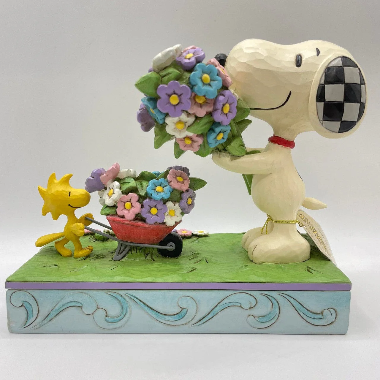 Snoopy and Woodstock Picking Flowers Figurine Signed By Jim Shore 6014344 - Image 6