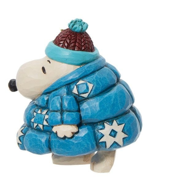 Snoopy in a Puffer Jacket Mini Christmas Figurine By Jim Shore 6013049 - Image 2