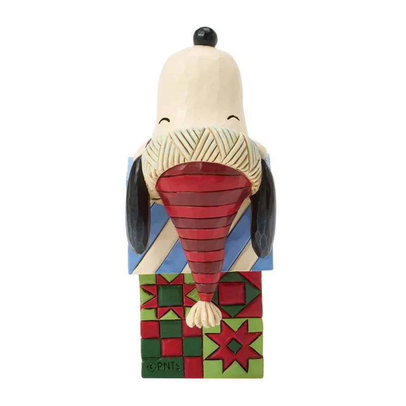 Snoopy & Woodstock on Stacked Gifts Figurine Peanuts By Jim Shore 6018683 - Image 4