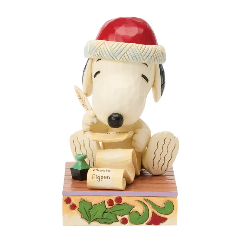 Dear Santa (Snoopy and Woodstock with List) Figurine Peanuts By Jim Shore 6018682 - Image 3