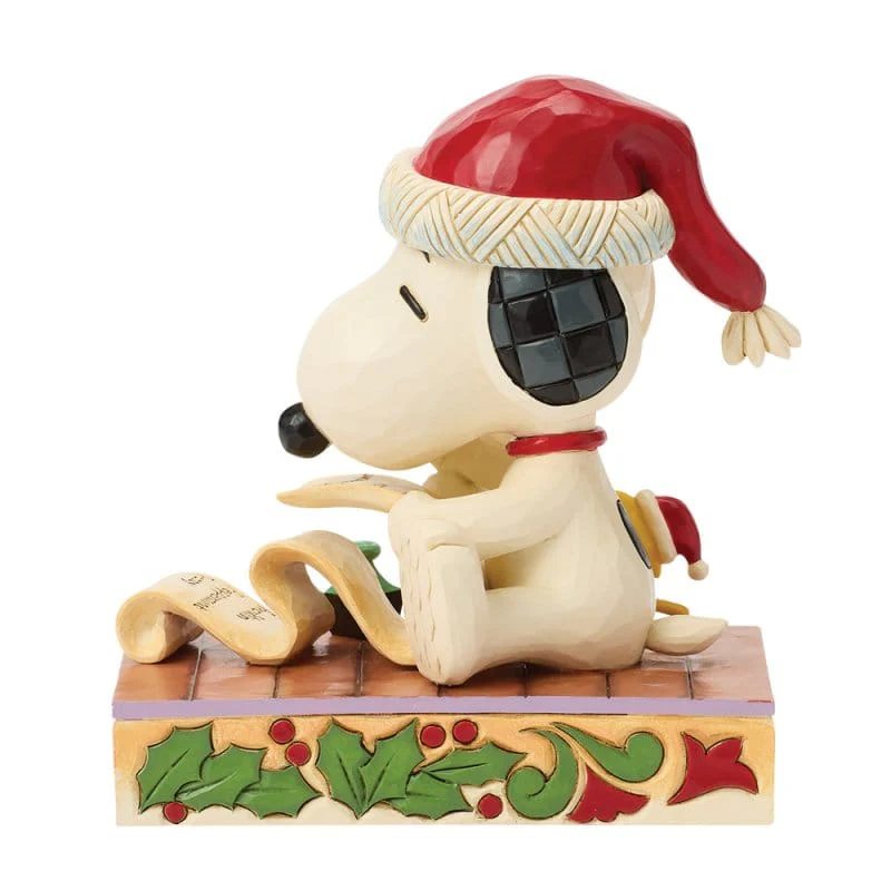 Dear Santa (Snoopy and Woodstock with List) Figurine Peanuts By Jim Shore 6018682 - Image 4