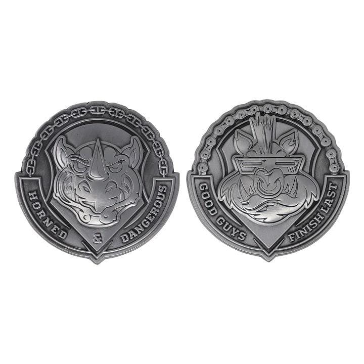 Teenage Mutant Ninja Turtles Bad Guys Bebop & Rocksteady Medallion Set - Image 3