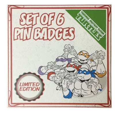 Teenage Mutant Ninja Turtles Set Of 6 Limited Edition Pin Badges