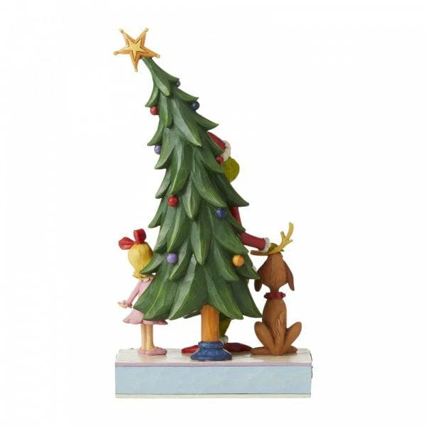 The Grinch, Max and Cindy Decorating A Christmas Tree Figurine By Jim Shore - Image 2