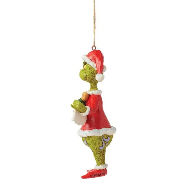 The Grinch Merry Christmas Banner Hanging Ornament By Jim Shore 6015226 - Image 2