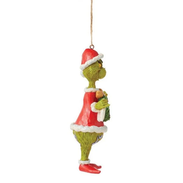 The Grinch Merry Christmas Banner Hanging Ornament By Jim Shore 6015226 - Image 3