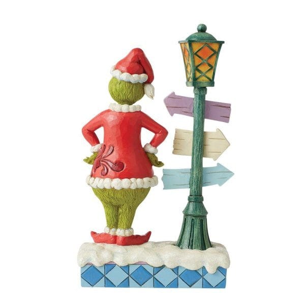 The Grinch with Street Sign Figurine By Jim Shore 6012699 - Image 3