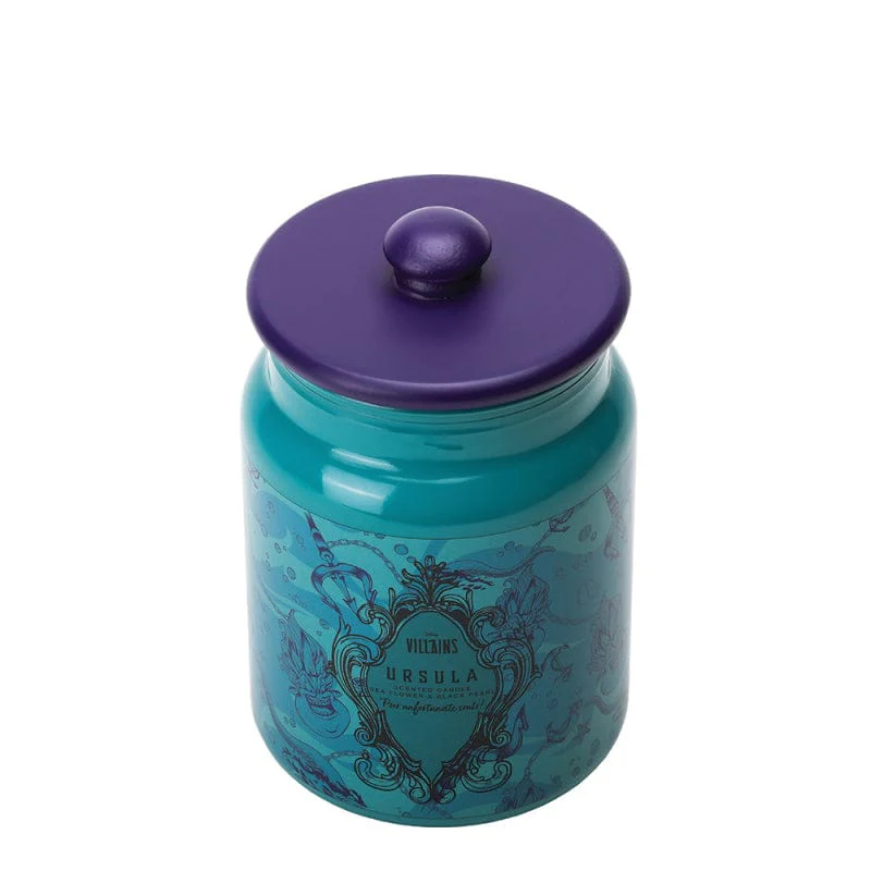 Disney Ursula Ceramic Sea Flower & Black Pearl Aqua Candle by Disney Home Fragrance - Image 2