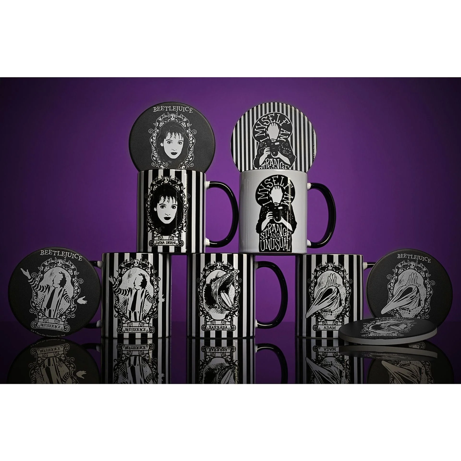 Warner Bros Beetlejuice Ceramic Coaster - Barbara Beetlejuice - Image 3