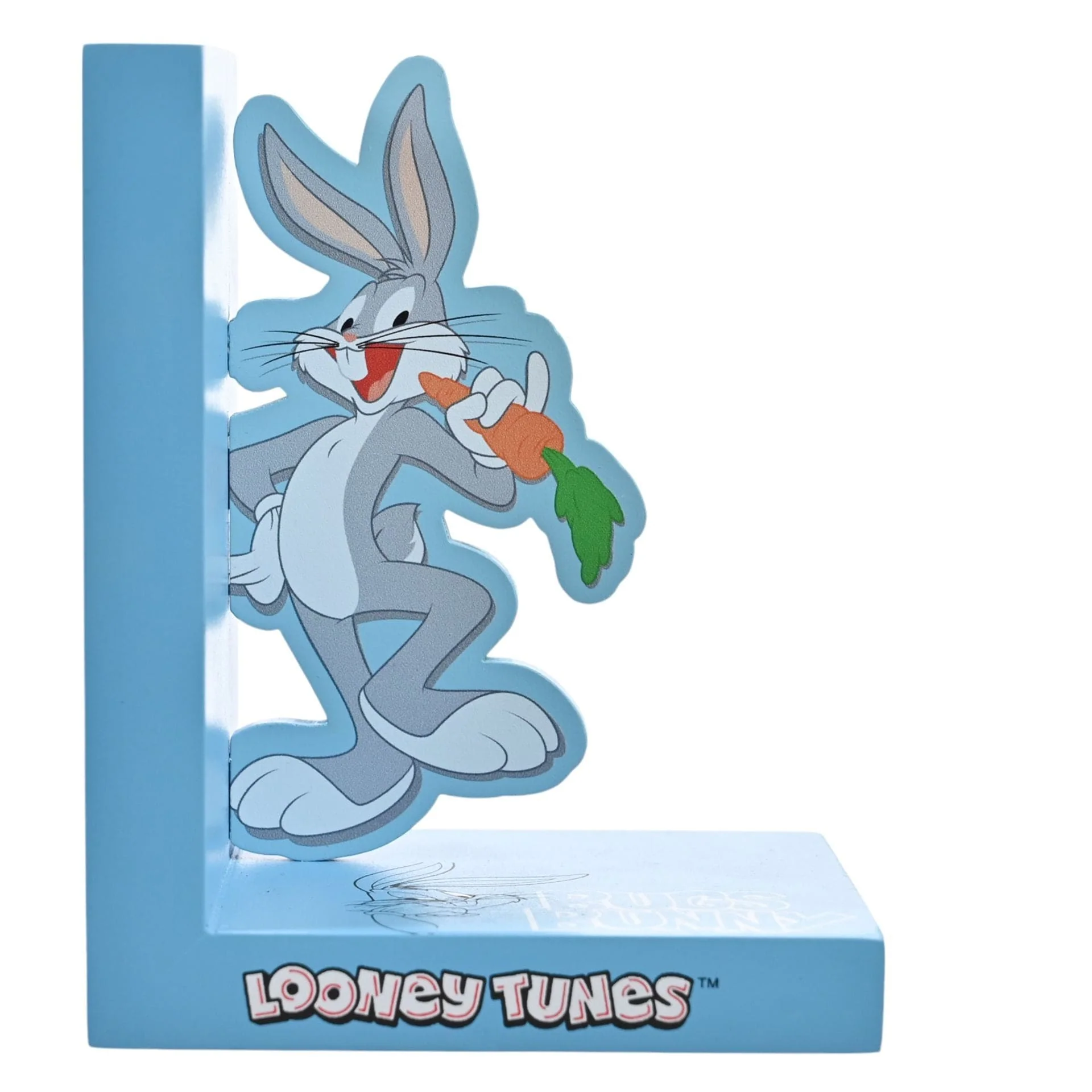 Warner Bros Looney Tunes Bugs Bunny And Lola Wooden Bookends - Image 3